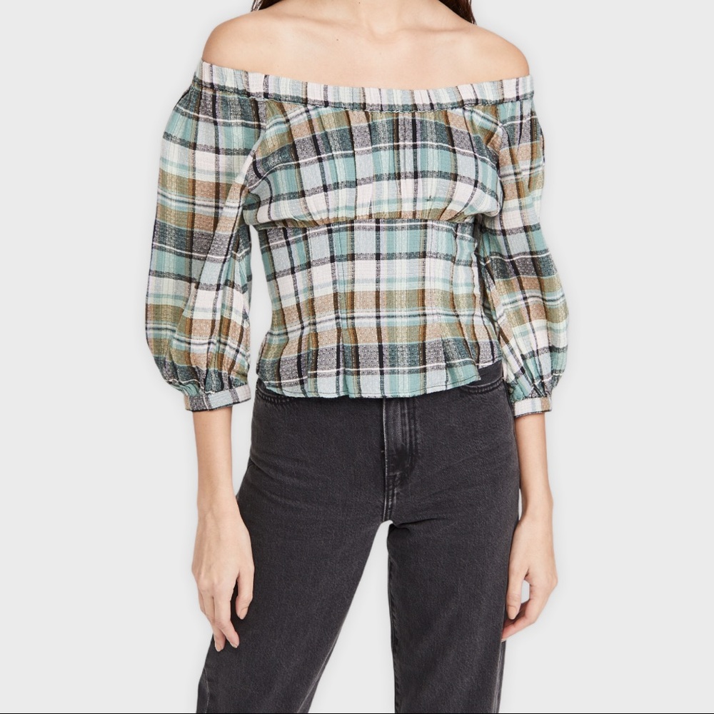 FREE PEOPLE puff sleeve top